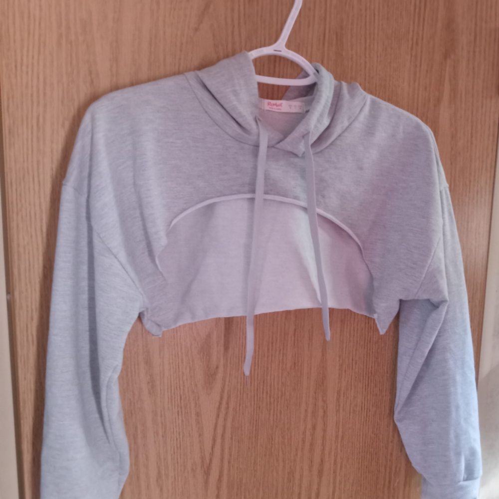 ROMWE Light Gray Hoodie